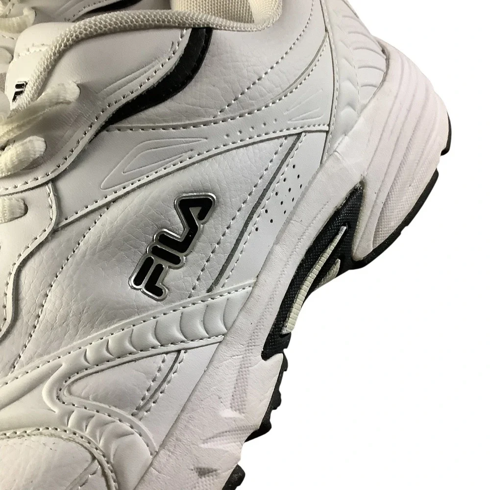 Fila Classic Sneakers Mens 13 White Athletic Walking Chunky Dad Shoes Athleisure